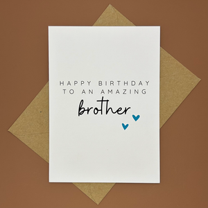 Brother Birthday Card - Swale Studios