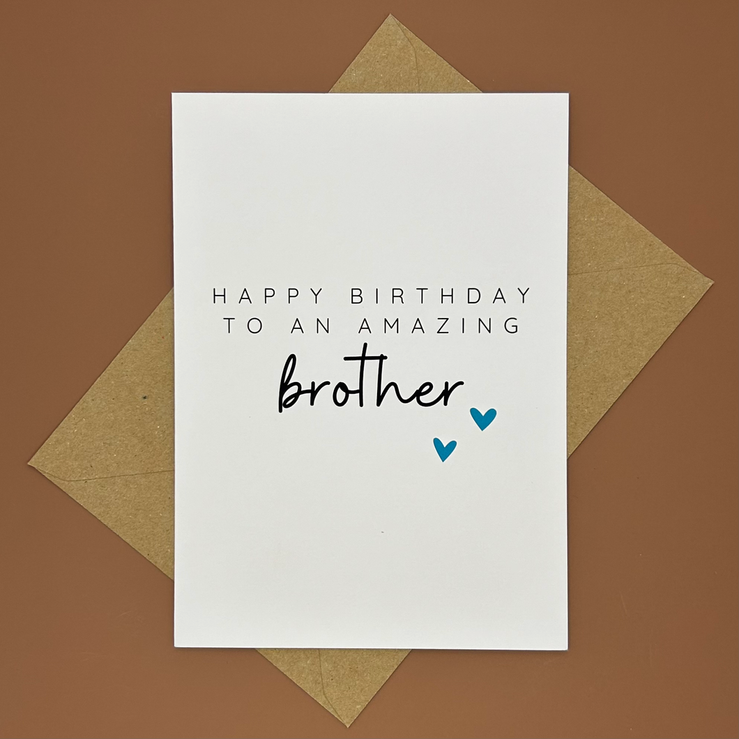 Brother Birthday Card - Swale Studios