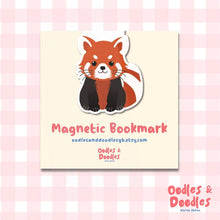Load image into Gallery viewer, Bookmark - Red Panda Magnetic Bookmark - Animals and Books - Oodles &amp; Doodles

