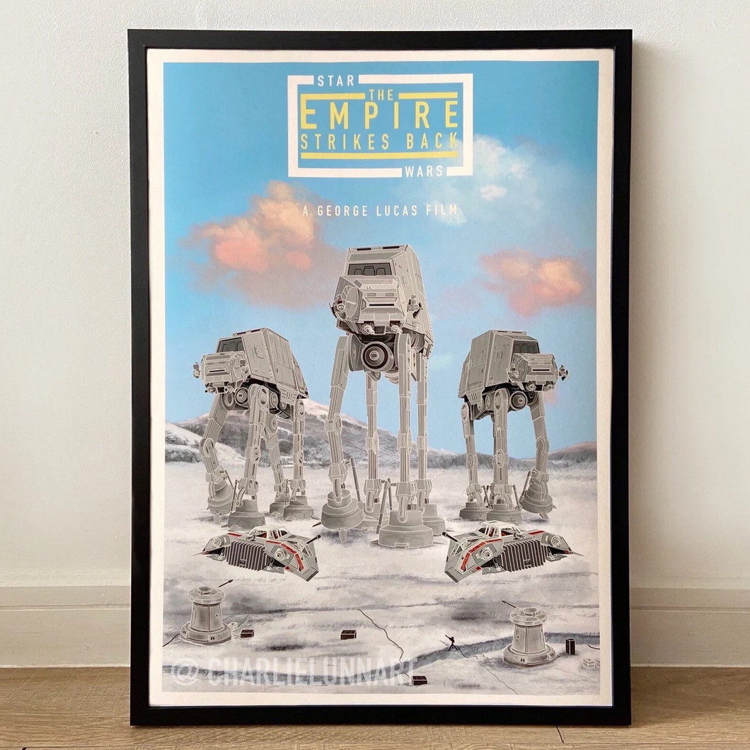 Film and TV Print - The Empire Strikes Back - Star Wars - A4 Print - Charlie Lunn Art
