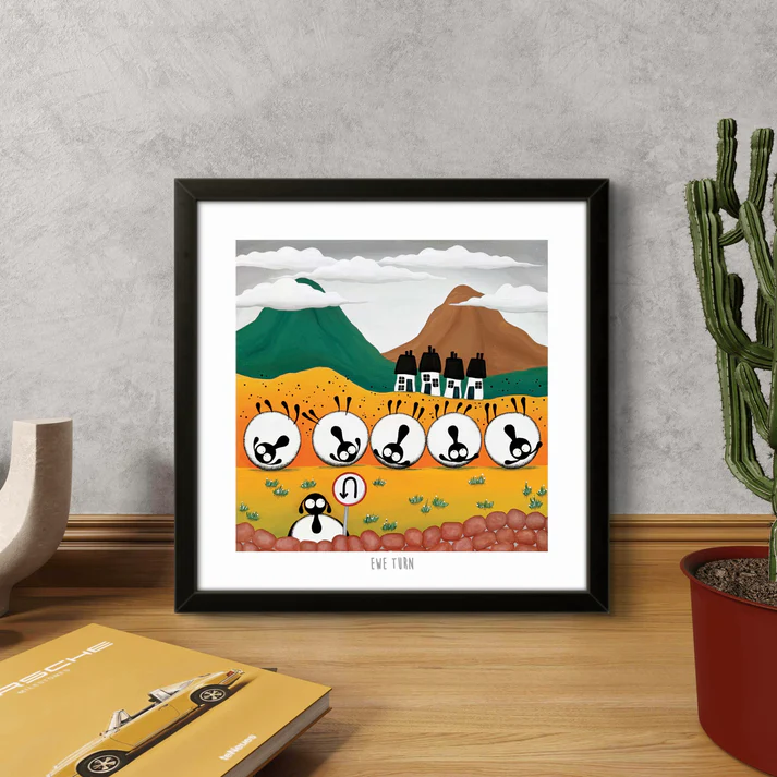 Print - Ewe Turn - Sheep Puns - Mervyn Tay Art