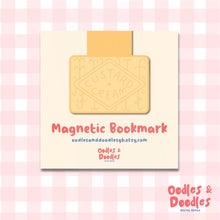 Load image into Gallery viewer, Bookmark - Custard Cream Magnetic Bookmark: Biscuit Lover Gift

