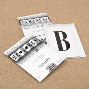 Mr and Mrs - Monochrome Fold Out Banner Concertina Card - Coulson Macleod - Wedding Card