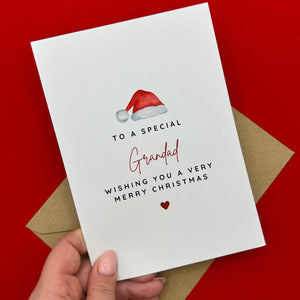 Grandad Christmas Card - To a Special Grandad - Swale Studios