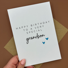 Load image into Gallery viewer, Grandson Birthday Card - Swale Studios
