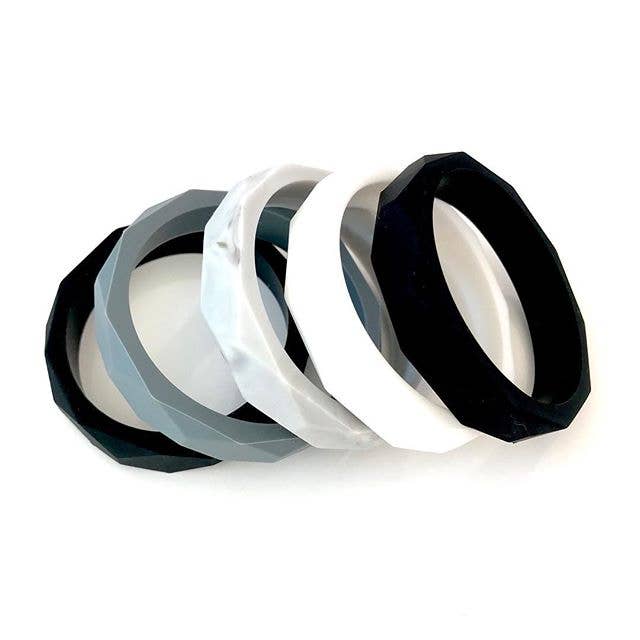 Teething Bangle - White - Mama Knows