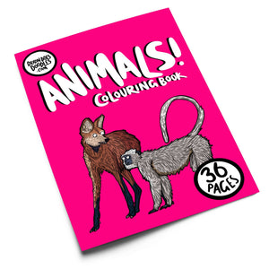Animals Colouring Book - Awesome Animals - Dixon Does Doodles