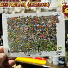 Load image into Gallery viewer, Football Mishmash – The History of Soccer in One Image - Nostalgia Print - The Mishmash Man - Football Fans
