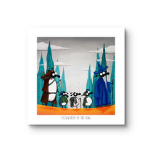 Load image into Gallery viewer, Print - Fellowsheep of the Ring - Sheep Puns - Lord of the Rings - Mervyn Tay Art
