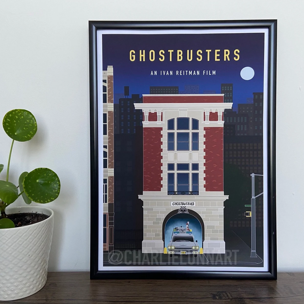 Film and TV Print - Ghostbusters - A4 Print - Charlie Lunn Art