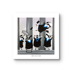 Print - Grad-Ewe-Ation - Sheep Puns - Graduation Gift - Mervyn Tay Art