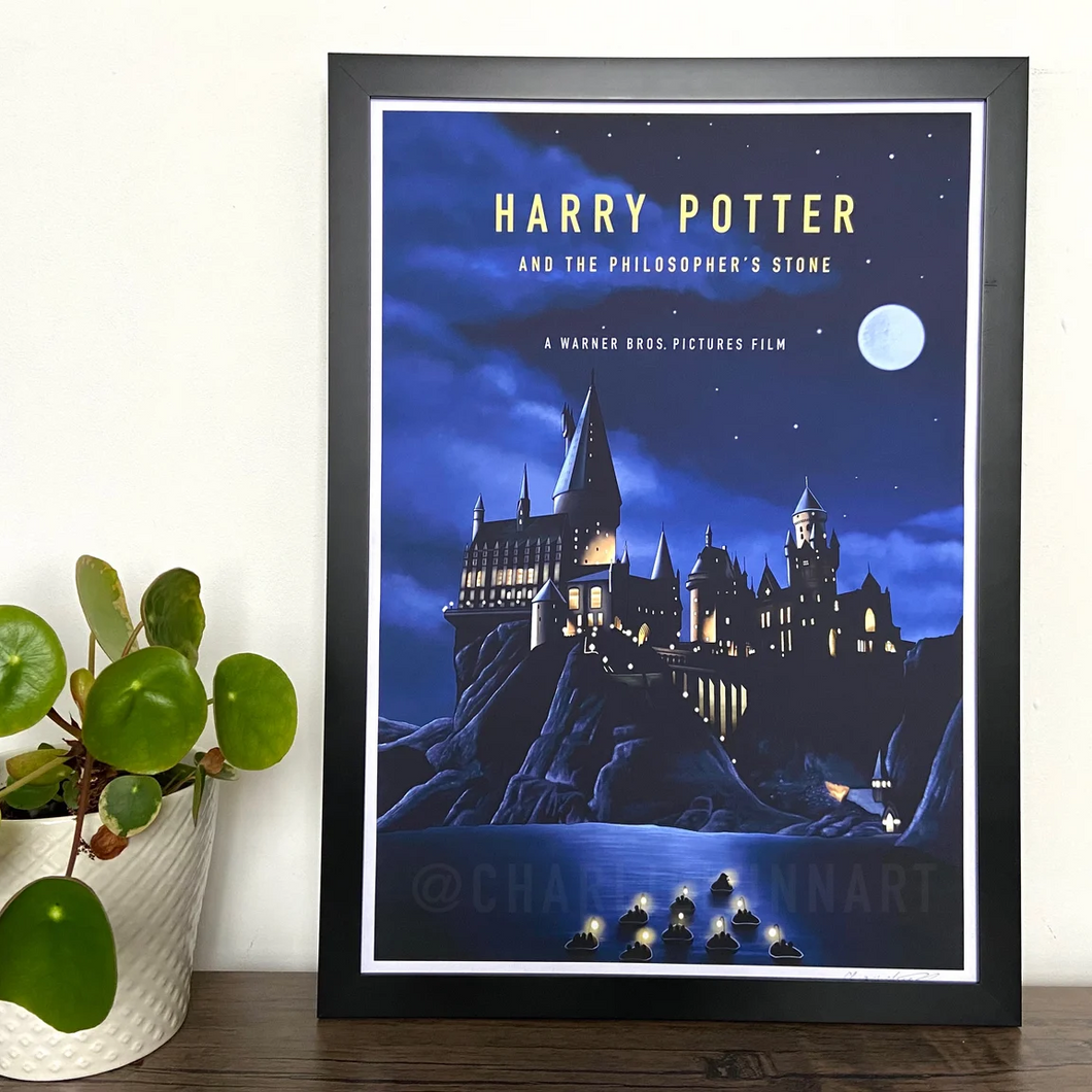 Film and TV Print -Harry Potter - Philosophers Stone - A4 Print - Charlie Lunn Art