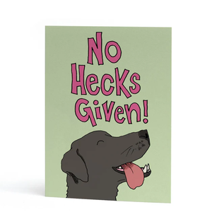 No Hecks Given - Greetings Card - The Curious Pancake - Dogs