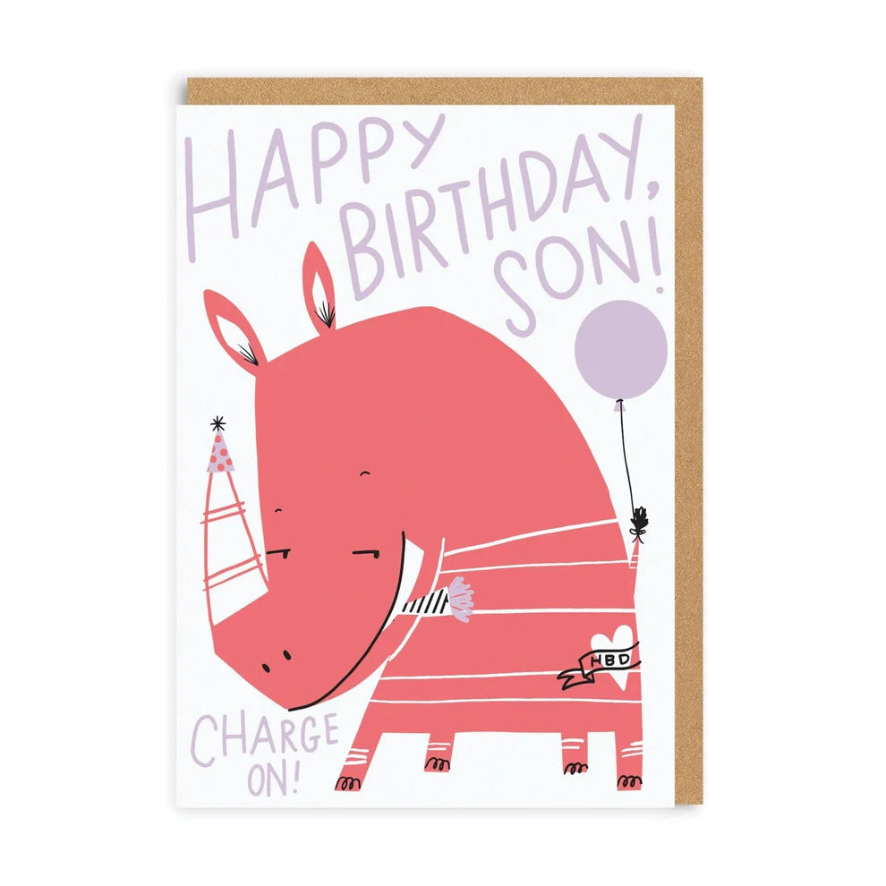 Greetings Card - Happy Birthday Son - OHHDeer