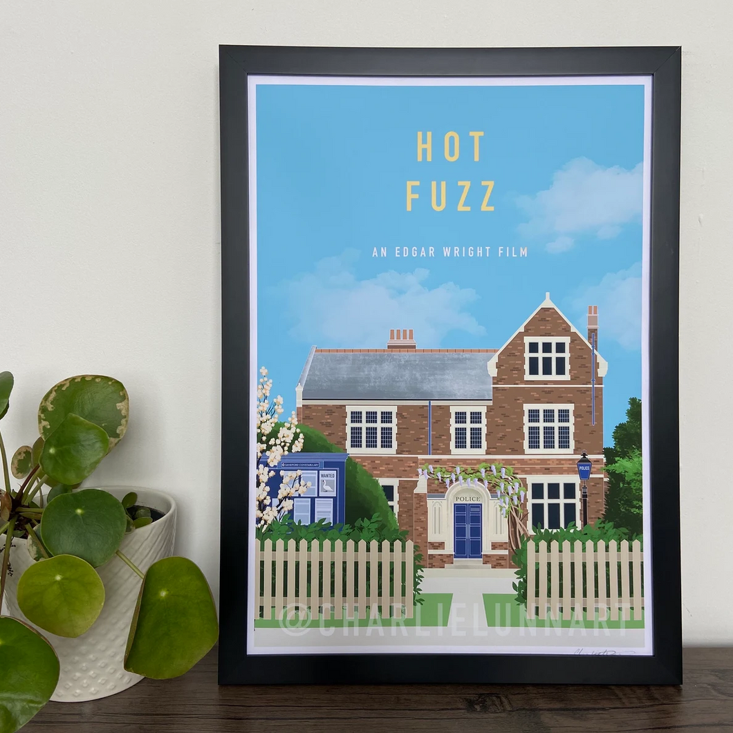 Film and TV Print - Hot Fuzz - A4 Print - Charlie Lunn Art