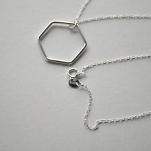 Load image into Gallery viewer, Hexagon Necklace - Sterling Silver - Gemma Fozzard
