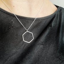 Load image into Gallery viewer, Hexagon Necklace - Sterling Silver - Gemma Fozzard
