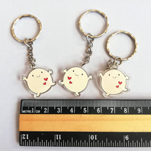 Load image into Gallery viewer, Acrylic Keyring - A Hug - Cute mini hug key ring - By Kate Elford
