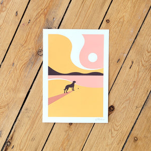 Last Trip of the Summer - Orange - A4 print series - 3 designs to choose - Or8Design