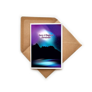 Have a Magical Christmas - Northern Lights Christmas Card - Or8Design
