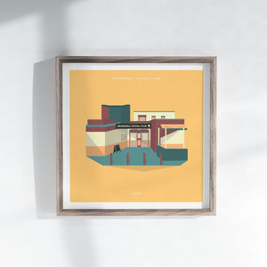 Brudenell Social Club, Leeds - Square Print - Empty Insides Art