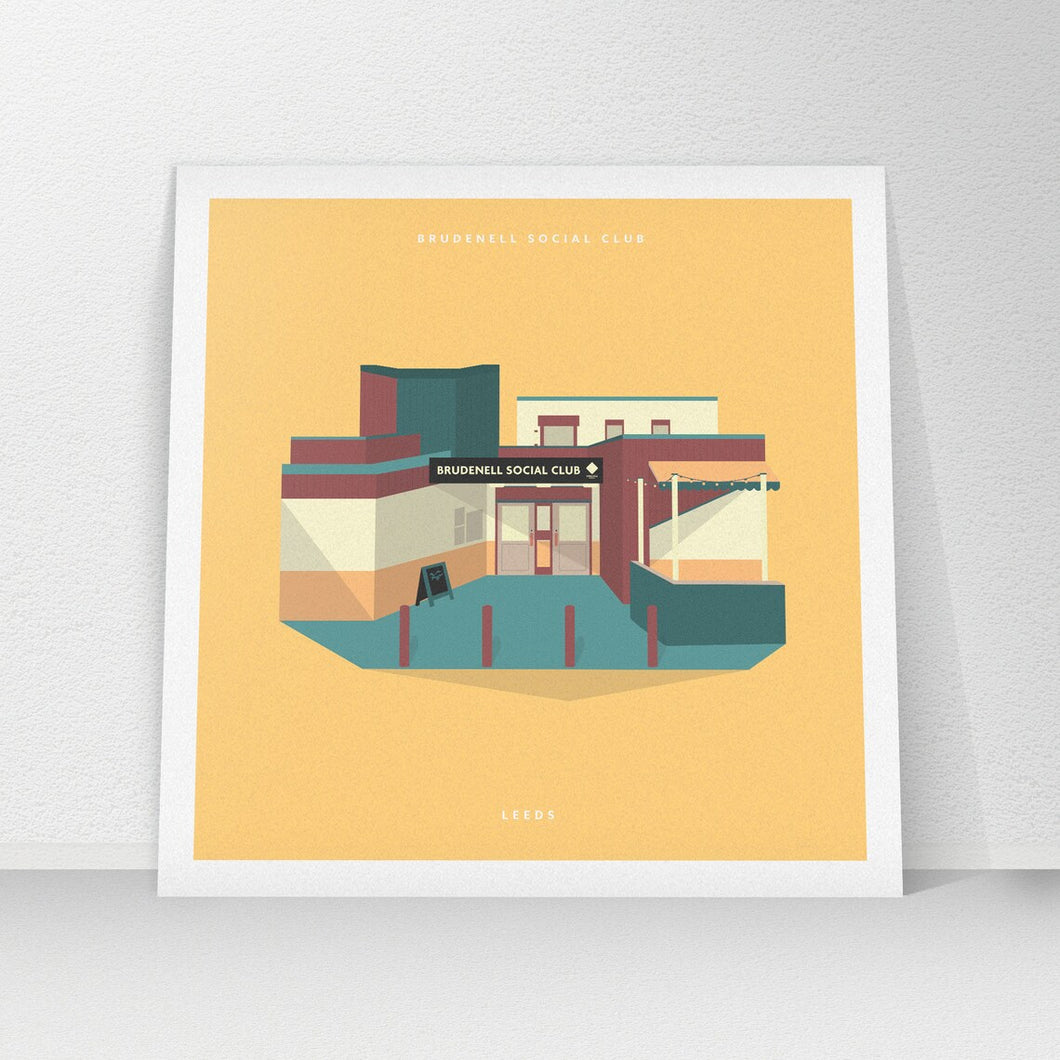 Brudenell Social Club, Leeds - Square Print - Empty Insides Art