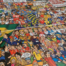 Load image into Gallery viewer, Football Mishmash – The History of Soccer in One Image - Nostalgia Print - The Mishmash Man - Football Fans
