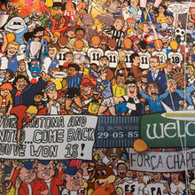 Load image into Gallery viewer, Football Mishmash – The History of Soccer in One Image - Nostalgia Print - The Mishmash Man - Football Fans
