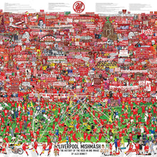 Load image into Gallery viewer, Liverpool FC Mishmash – The History of the Reds in One Image - Nostalgia Print - The Mishmash Man

