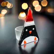 Load image into Gallery viewer, Festive Fun Christmas Tree - Glass Tea Light holder - Fused Glass - Twice Fired
