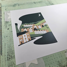 Load image into Gallery viewer, Happy Valley - Hebden Bridge - Screen Print 30cm x 40cm - Or8 Design
