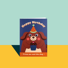 Load image into Gallery viewer, Happy Birthday From Me And The Dog - Googly Eyes Card - JAM Artworks
