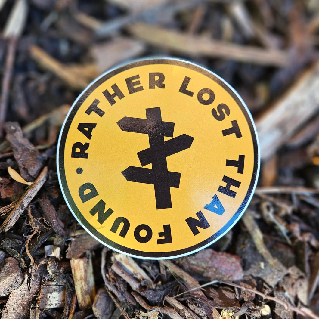 Vinyl Sticker - Rather Lost Than Found - Or8 Design