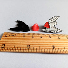 Load image into Gallery viewer, Enamel Pin - The Dove of Peace and Hope - Positive Pin - By Kate Elford
