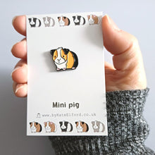Load image into Gallery viewer, Enamel Pin - Mini Pig Pins - Lots of Colours - Guinea Pig Pin - By Kate Elford
