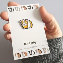 Load image into Gallery viewer, Enamel Pin - Mini Pig Pins - Lots of Colours - Guinea Pig Pin - By Kate Elford
