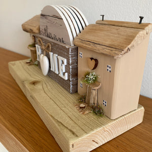 Row of Cottages with Coaster Set - Tina's Lovely Creations
