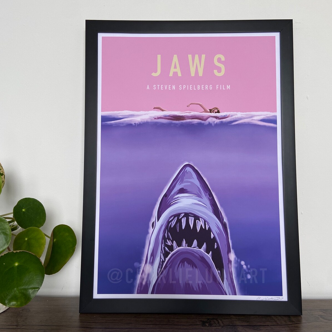 Film and TV Print - Jaws - A4 Print - Charlie Lunn Art
