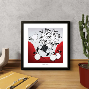 Print - Lamb Rover - Land Rover - Sheep Puns - Mervyn Tay Art