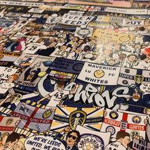 Load image into Gallery viewer, Leeds United Mishmash – The History of the Whites in One Image - Nostalgia Print - The Mishmash Man - LUFC
