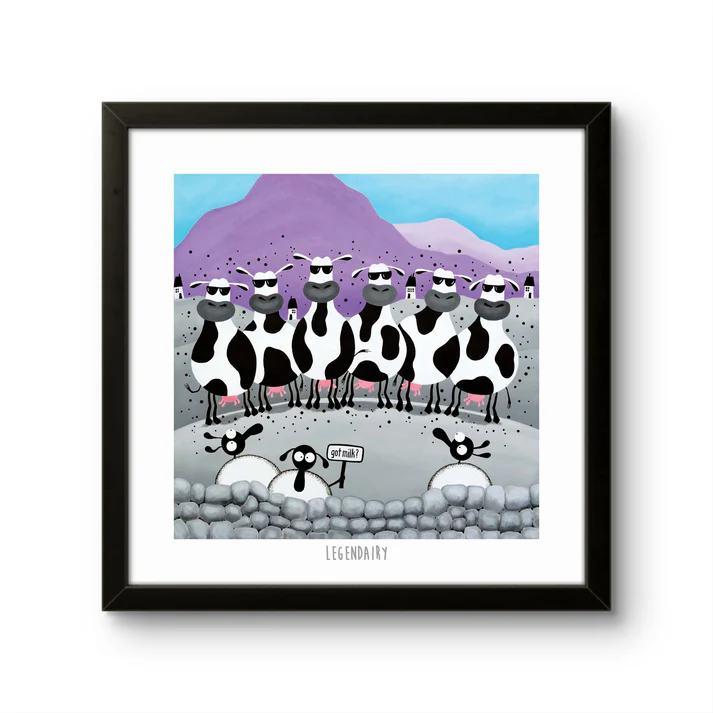 Print - Legendairy - Cow Puns - Mervyn Tay Art