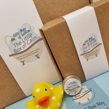 Load image into Gallery viewer, Little Box of Calm - calming bath and body self care gift set - Little Shop of Lathers
