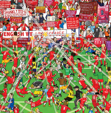 Load image into Gallery viewer, Liverpool FC Mishmash – The History of the Reds in One Image - Nostalgia Print - The Mishmash Man
