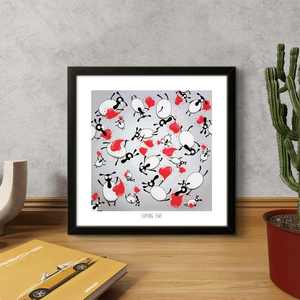 Print - Loving Ewe - Sheep Puns - Mervyn Tay Art