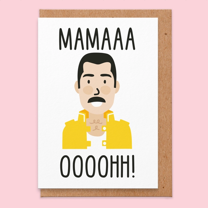 Mamaa Ooooh - Queen - Bohemian Rhapsody - Mother's Day / Birthday Card - Studio Boketto