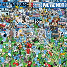Load image into Gallery viewer, Man City Mishmash – The History of Manchester City FC in One Image - Nostalgia Print - The Mishmash Man
