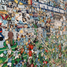 Load image into Gallery viewer, Man City Mishmash – The History of Manchester City FC in One Image - Nostalgia Print - The Mishmash Man
