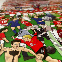 Load image into Gallery viewer, Manchester United Mishmash – The History of The Red Devils in One Image - Nostalgia Print - The Mishmash Man
