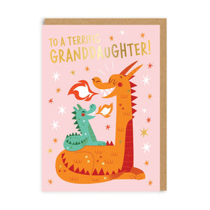 To a Terrific Granddaughter - Greetings Card - OHHDeer