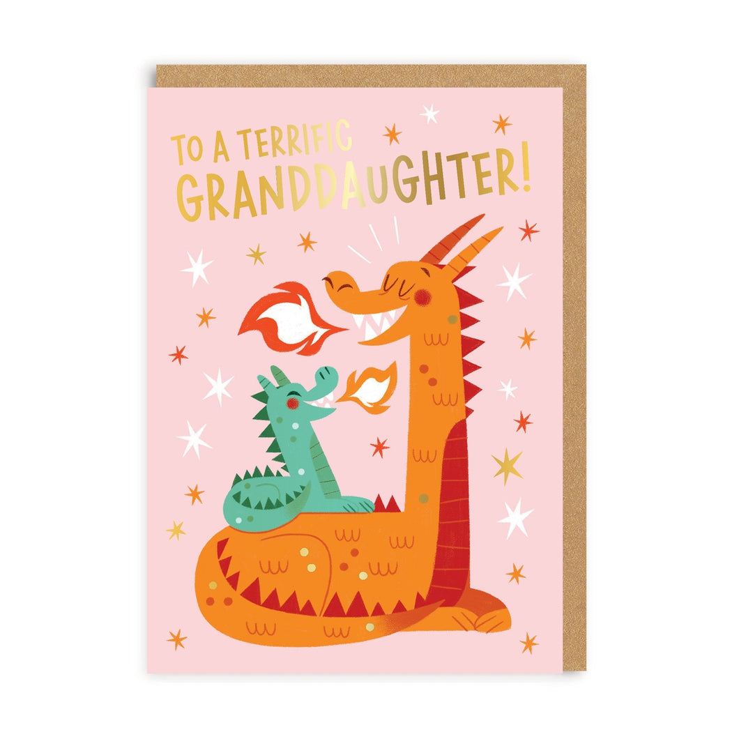 To a Terrific Granddaughter - Greetings Card - OHHDeer